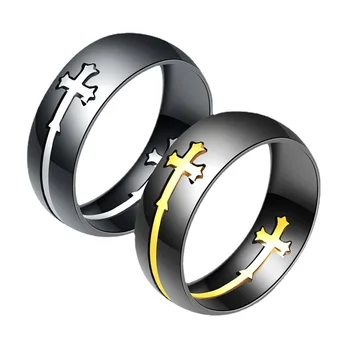 Personalizate Creative Cruce Înaltă calitate Inel Detașabil Non Mainstream Moda Bijuterii en-Gros Minoritate Oțel Titan Ring