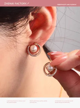 Coreeană Design Elegant Simulate Perla Mare Rotund Clip pe Cercei Non Străpuns Baroc Pearl Ureche Clipuri pentru Femei Bijuterii en-Gros