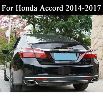 Auto Pentru Honda Accord 2014 2015 2016 2017 ABS Spate Spoiler Portbagaj Aripa de Buze Alb Negru