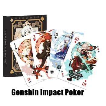 Genshin Impact Poker Jucărie Raiden Klee Keqing Jean Amber Ras Kaeya Barbara Diluc Hutao Caracter Bridge Punte pentru Colectie