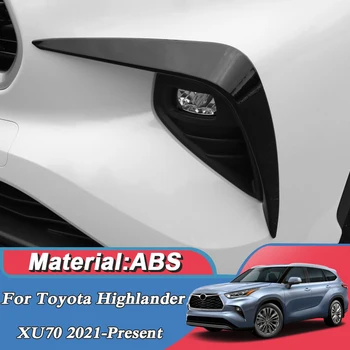 2 buc Masina Față de Lumină Lama Cadru de Protecție Pentru Toyota Highlander XU70 2021-2023 ABS Paiete Decor Exterior, Accesorii Auto