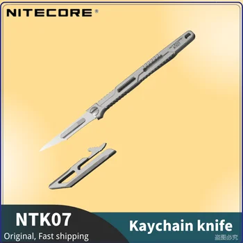 Incarcator NTK07 aliaj de titan integrat de cuțit, realizate din aliaj de titan Ultra-Subțire, Ușor, Portabil Mini Supraviețuire Vânătoare EDC