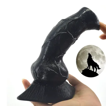 7 inch Câine Uriaș Animal Dildo cu ventuza Realist Lup Penis Fals Jucării pentru Adulți Fantezie Penis artificial Masturbari Jucarii Sexuale Pentru Barbati Femei