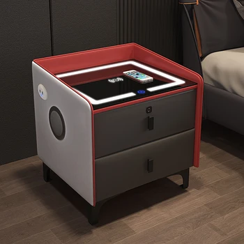 Smart Confortabil Noptiere Dulapuri Sertare Noptiera Dormitor Dulapuri De Încărcare Wireless Tisch Schublade Acasă FurnitureT
