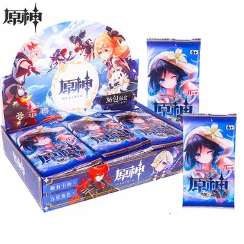 Genshin IMPACT Anime Joc Jucărie Carte Petrecere de Familie Colecție de Carte Memorial de Colectare de jucării Card