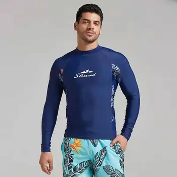 SBART 2022 mâneci lungi, costume de baie rashguard surf îmbrăcăminte costume de scafandru tricou costum de baie spearfishing kitesurf bărbați rash guard