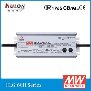 Original Mean well LED driver HLG-60H-48A 62.4 W 48V 1.3 O reglabile AC/DC cu PFC