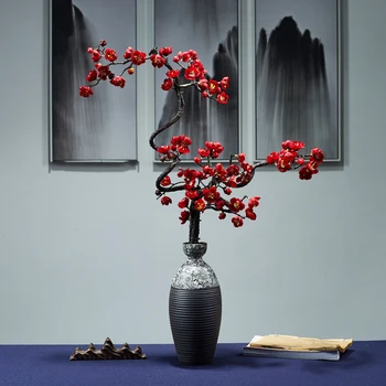 Home Decor Artificial Prun Înflorit Simulare Flori De Nunta De Decorare Interioară Masă Ornamente Creative Nordic Cadouri