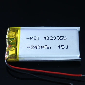 Noul Hot 402035 litiu polimer baterie 3,7 V setul cu cască Bluetooth 240mAH recorder MP3 MP4 core Celule Li-ion baterie Reîncărcabilă Li-ion cu Celule
