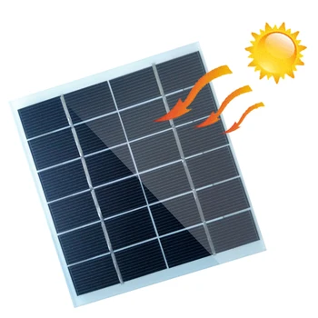 Panou Solar rezistent la apa Mini Încărcător Solar 6v 2w Monocristalin Modul Solar Pentru incarcarea Bateriei Biciclete Comune Și Camping