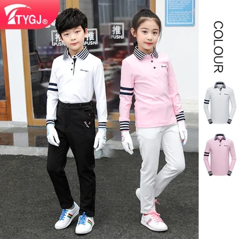 TTYGJ Golf, Îmbrăcăminte pentru Băieți și Fete de Sport Tricou Polo Versiunea coreeană de Primăvară și de Vară Sport cu mâneci Lungi