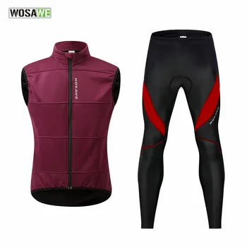 Oamenii de Iarnă Vânt Impermeabil Reflectorizant Ultralight MTB de Munte Biciclete de Sport Jersey Vesta Cu Pantaloni