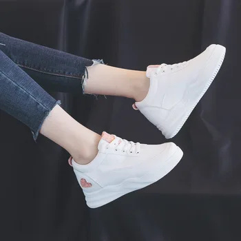 2021 primăvară stil nou a crescut pantofi albi femei ins sălbatice adidasi femei coreene pantofi de funcționare zapatillas mujer deportiva