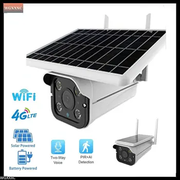 4G SIM/ Camera wifi solarTwo-way audio p2p Supraveghere, camera video de 2MP PTZ IP de Securitate Cam în aer liber rezistent la apa camera de acțiune espia