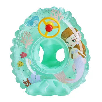 Rooxin Sirena cu Spătar Piscină Flotoare Gonflabile Înot Inel Copii Baby Plutitoare Inel de Apă Scaun Cerc de Înot Jucării de Piscină