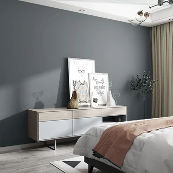 [Rezistent la apă și antivegetative] stil Nordic Plumb Gri Jad tapet simplu, de culoare dormitor, camera de zi tapet de fundal