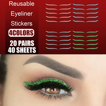5Pairs/set Impermeabil Pleoapa Linie Stick Reutilizabile Glitter Eyeliner Autocolant Dublu Pleoapei Sticke Machiajul Ochilor Auto-adeziv Cosmetic