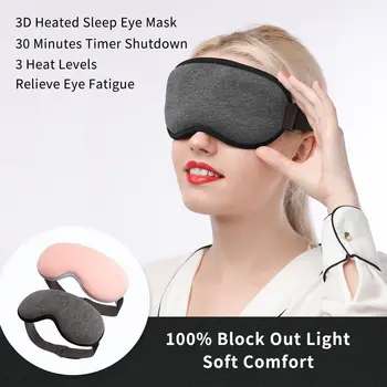 Încălzit Masca de Ochi Cald compresa Ochi pentru Ochi Uscat, Umed Încălzire Capace de Ochi pentru Dormit Desfunda Glandele Ochii Umflati de Relief, 3D Somn