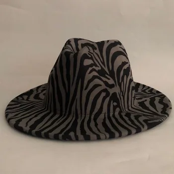 Moda De Iarna Noi Pălării De Lână Cu Dungi Amestec Cald Pălării Pentru Bărbați, Femei Casual De Primavara Lână Artificială Jazz Capace Simple, Pălării De Top