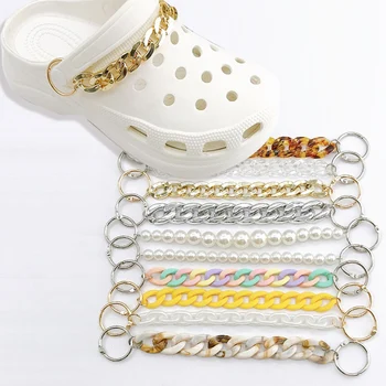 Vând Lanț Pantofi Farmece de Aur a Crescut Diamond-montat Accesorii Pentru Saboti de Decoratiuni de Pantofi Femei Cadouri pentru Copii