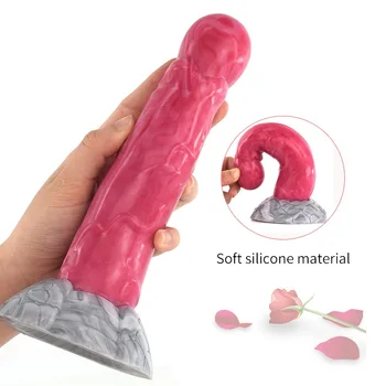 Silicon vibrator Anal Cu ventuza Vibrator din Silicon Butt Plug Anal Dilatator Vaginal G-Spot Stimularea Jucării pentru Barbati Femei
