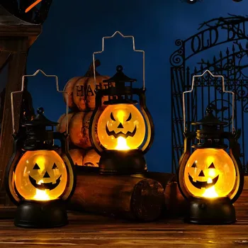 Halloween Jack-O-Lantern Copil Lampă cu Led-uri Creative de Decorare Intermitent Ghost Festival Stralucitoare Parcare Interioară, Grădină scena layout prop
