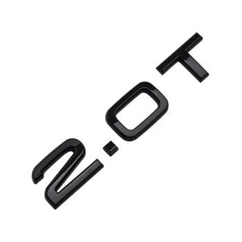 Masina Portbagajul din Spate Plăcuța de identificare 2.0 T Logo-ul Insigna Emblema Autocolant Negru se Potrivesc pentru Honda Accord 2022 2021 2020 2019 2018