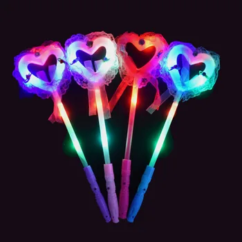 Neon Decor Petrecere Glow Stick Rave Festival Accesorii Dantela De Culoare Dragoste Stick Nunta Concert Recuzită Consumabile Livrare Gratuita