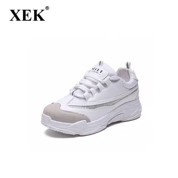 XEK 2018 Nou Pantofi sport pentru Femei dimensiune 35-40 de Piele de Tineret Tendință de Pantofi Femei Adidași GSS38