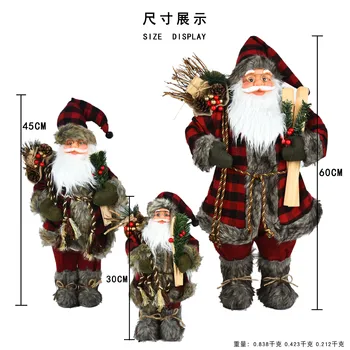 Mare Moș Crăciun Doll Copii Cadou de Crăciun Pom de Crăciun Decoratiuni pentru Casa Petrecerea de Nunta Consumabile cadou de Vacanță 2022 Noi Da