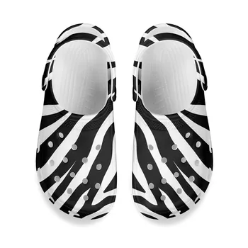 Noisydesigns 2022 Bărbați Sandale Casual, de Vara EVA Gaura Pantofi Model Zebra Saboți Acasă Grădină în aer liber Masculin Feminin Papuci de Plaja