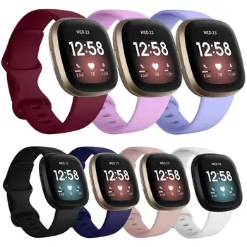 Trupa ceas pentru Fitbit-Versa 3 Curea Silicon Sport Bratara Bratara de Înlocuire pentru Fitbit Sentiment Accesorii Femei Bărbați S L
