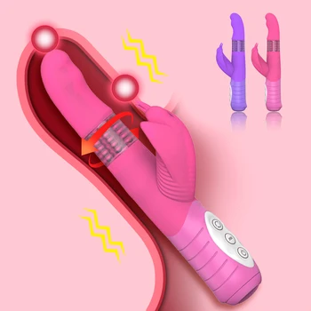 Sex Shop Rabbit Vibrator Pentru Femei Impermeabil G Spot Stimula Silicon Penis Artificial Vagine Masturbari Masaj Vibrator Jucărie Sexuală Pentru Adulți