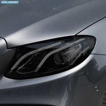 Masina Faruri Folie de Protecție Stop Fumat Tentă Neagră TPU Autocolant Pentru Mercedes Benz E-Class W213 2017-2020 Sedan E63 AMG
