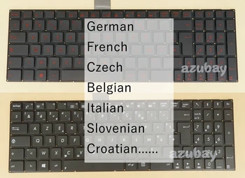 Germană cehă franceză Belgiană, italiană, Slovenă CR Tastatura Pentru Asus LX550DP P550C P550CA P550CC P550L P550LA P550LAV P550LC P552E