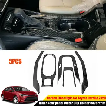 Pentru Toyota Corolla 2019-2021 Carbon Interior Potrivite panou de Cana de Apa Titularul Acoperi Tapiterie auto modificare