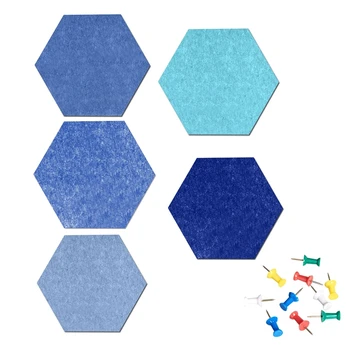 2022 Nou Hexagon Simțit Pin Bord Auto Adeziv Buletinul Memo Foto Planșe Colorate Fo