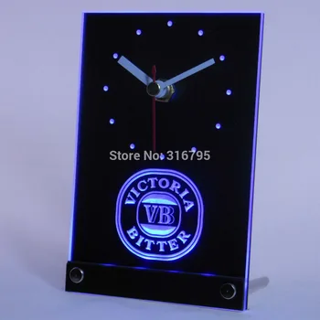 tnc0123 Victoria Bitter VB Bere 3D LED Masă, Ceas de Birou