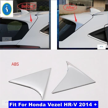 Din spate Triunghi Eleron luneta Aripa Decor Capacul Panoului Ornamental se Potrivesc Pentru Honda Vezel HR-V 2014 - 2019 Crom Exterior Accesorii