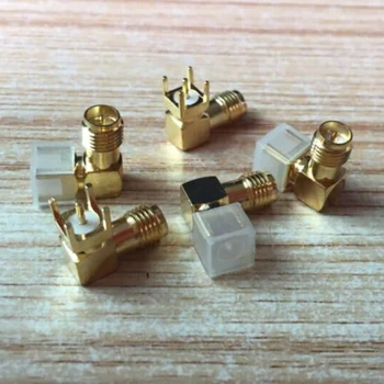10BUC RP-SMA-KWE RP-SMA Female Jack RF Coaxial Conector PCB Cablu Unghi Drept Goldplated NOI en-gros