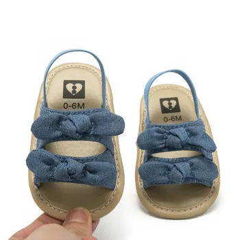 Summer Infant-Pantofi Pentru Copii 2019 Fată Nou-Născut Sandale Copilul Copil Talpă Moale Bowknot Pantofi Crib Pantofi Prewalker