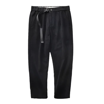 Noua Moda pantaloni de Trening Barbati Streetwear Solid în Pantaloni de Catifea Barbati Toamna Casual Cravată-up-Talie Pantaloni sex Masculin Z285