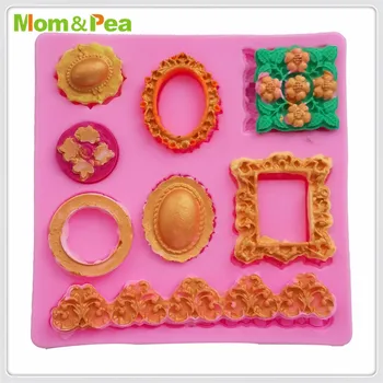 Mama&Mazare MPA1636 Rame si Benzi de Silicon Mucegai Pasta de Zahar 3D Fondant Cake Decoration