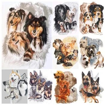 5D DIY Diamant Pictura Animale, Câine cruciulițe Kituri Complete de Foraj Pătrat Broderie Arta Mozaic Imagine de Pietre Decor Cadou