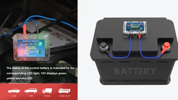 12v Bm5 Tester Baterie Volt & Amp Plumb Acid Baterie Tester Monitor Bm5 Analizor de Încărcare a Bateriei Auto Checker Senzor
