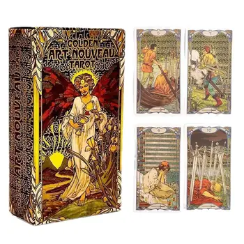 Cărți De Tarot Joc De Bord De Aur În Stil Art Nouveau Cărți De Tarot Ghid Punți De Divertisment Ghicit Carti De Tarot Indragostitii