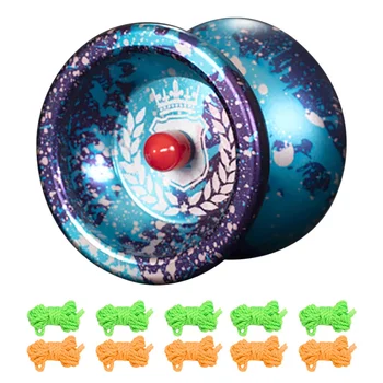 Profesionale Coroana Magic Yo-Yo Gradient Anti-Toamna Rezistent la Uzura de Lux Aliaj Yoyo Mingea Clasic pentru Copii Jucărie Cadou 5