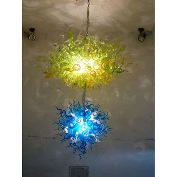 Longree Nou produs din sticlă de murano de iluminat de beton pandantiv lampă lampă de agățat Bucătărie CONDUSE de Plafon Lumina La Vanzare