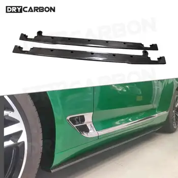 Fibra de Carbon, praguri Laterale Aripioară Repartitoare de Buze pentru Bentley Continental GT W12 2018-2021 Parte Masina Fusta Extensii BodyKits