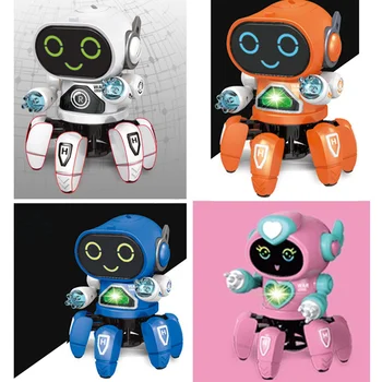 Electric, Robot De Rață Jucarii Dans De Mers Pe Jos Spațiu De Rață Jucărie De Învățământ Cu Muzica, Lumina Joaca Interactiv Cântând Jucării Pentru Copii Cadouri